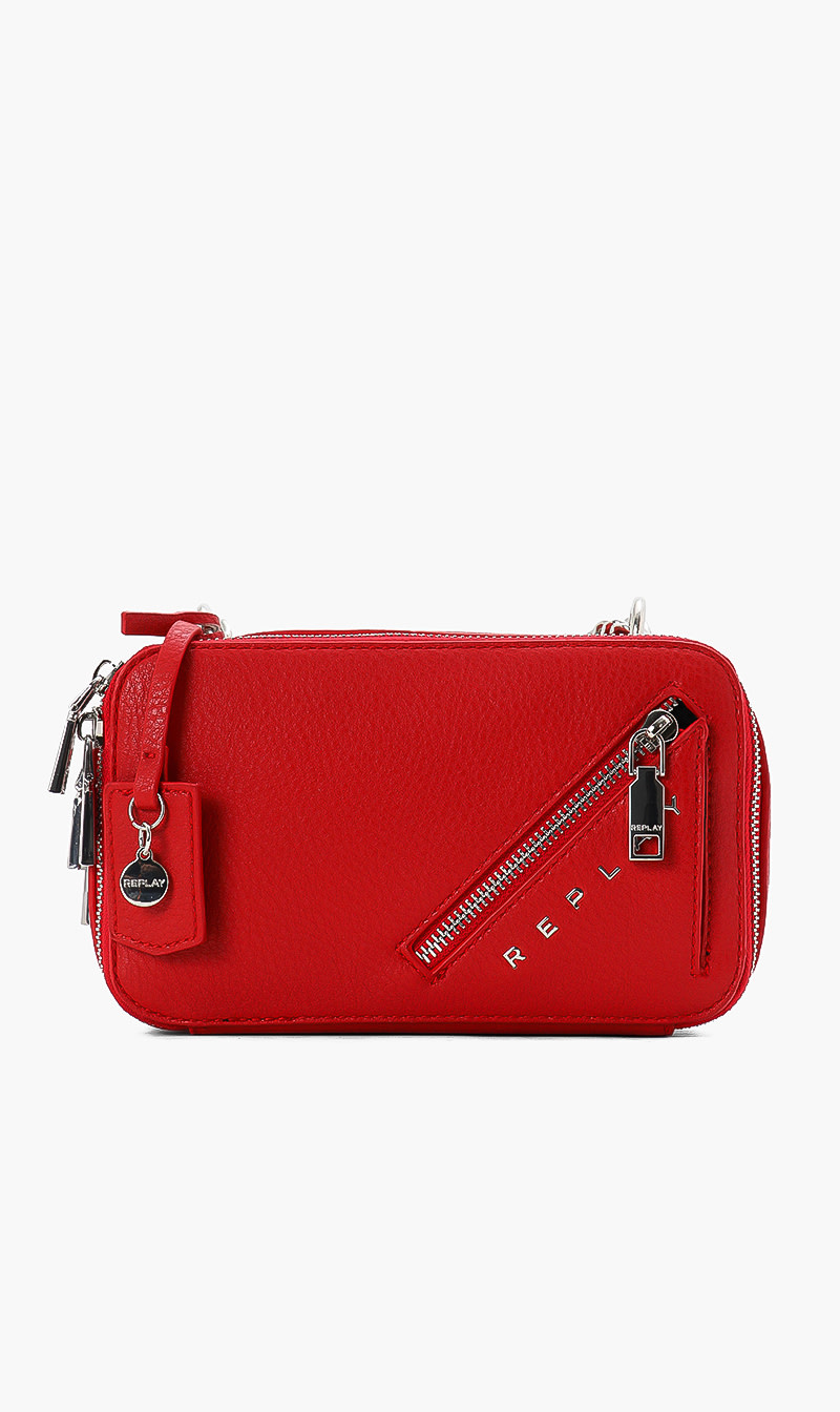 

Replay Borsa Leather Crossbody Bag