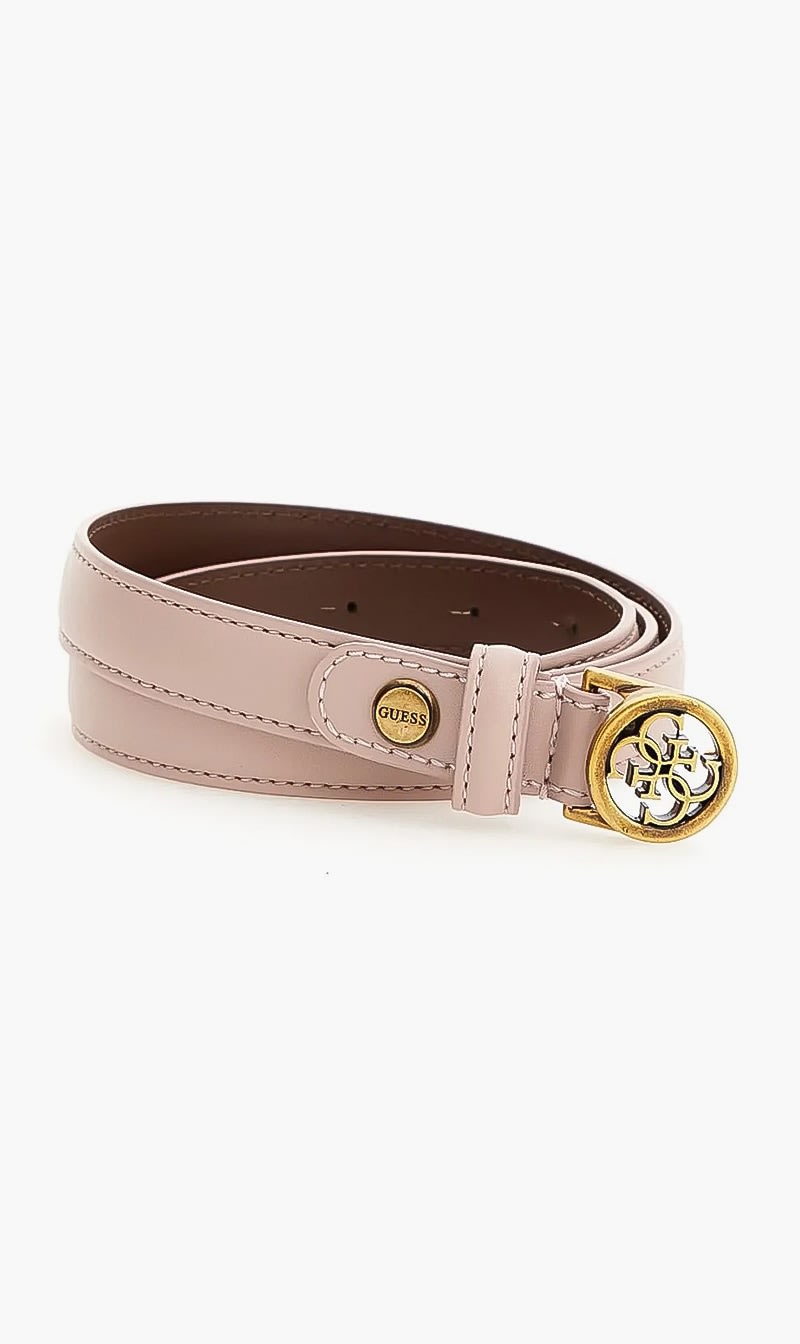 

Guess Pink Logo Adjustable Belt for Women | The Deal Outlet