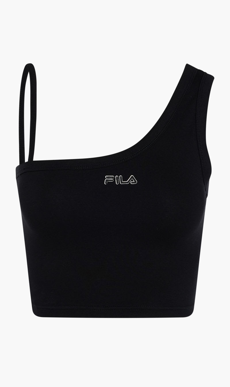 

Fila Black Crop Top _ Oneshoulder Top for Women | The Deal Outlet