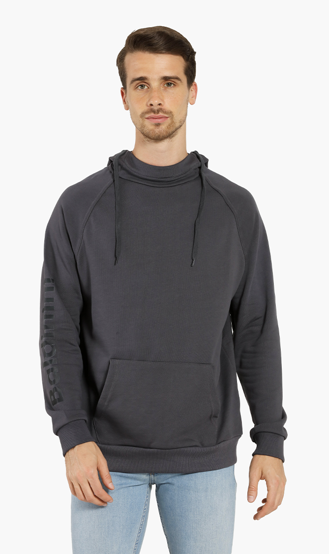 

Logo Cotton Hoodie, Grey