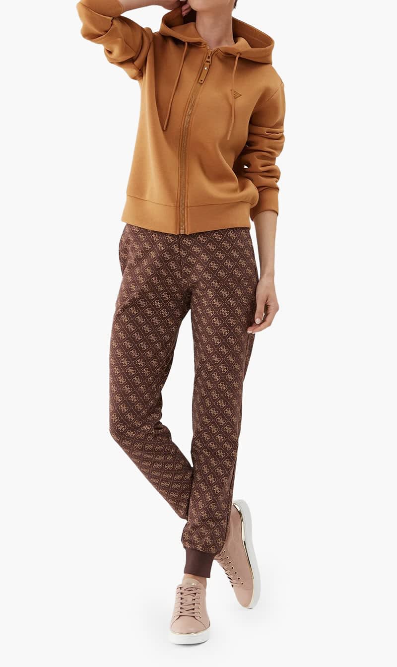 

Guess Brown Debbi Long Pants for Women | The Deal Outlet