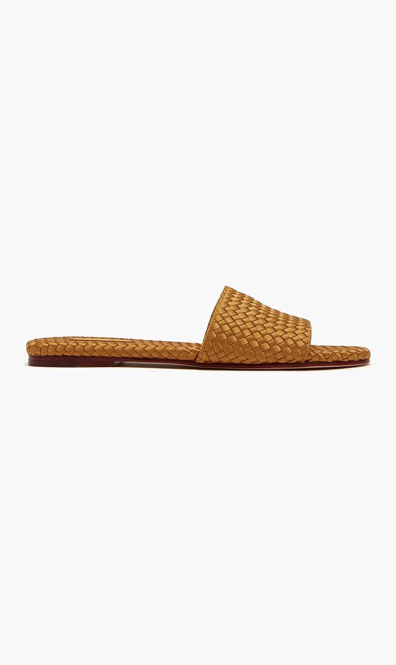 Yellow St Barths Slide Satin for Women