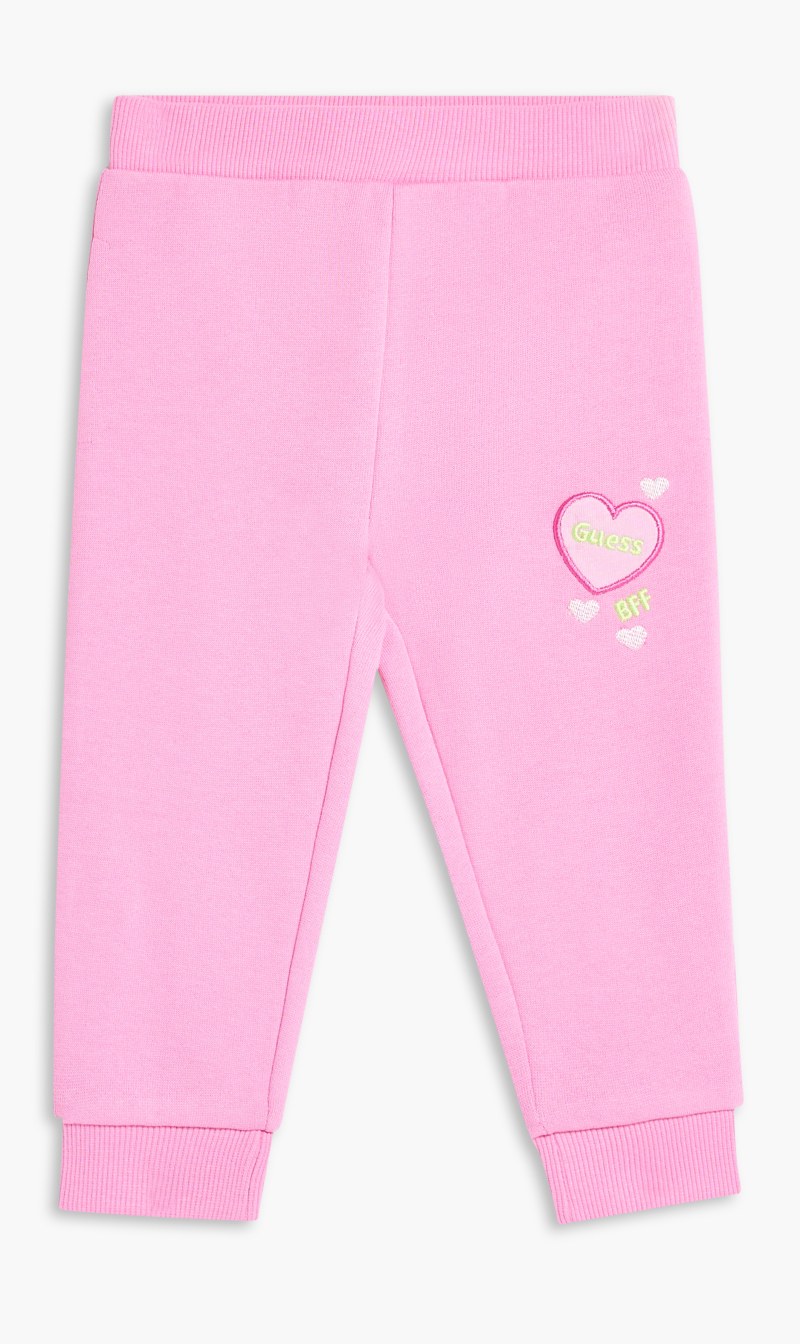 

Guess Pink Active Pants - Org Brush French Terry 290gsm for Girls | The Deal Outlet