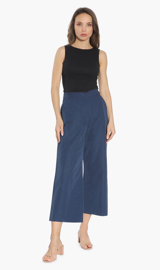 

Weekend Maxmara Blue Vada Wide Leg Trousers for Women | The Deal Outlet