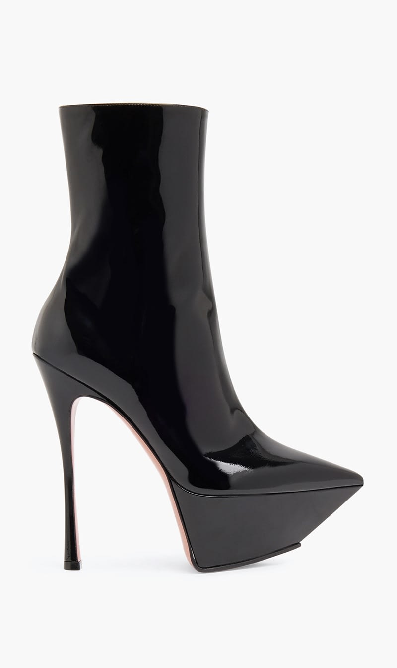 

Amina Muaddi Black Yigit Boots for Women | The Deal Outlet