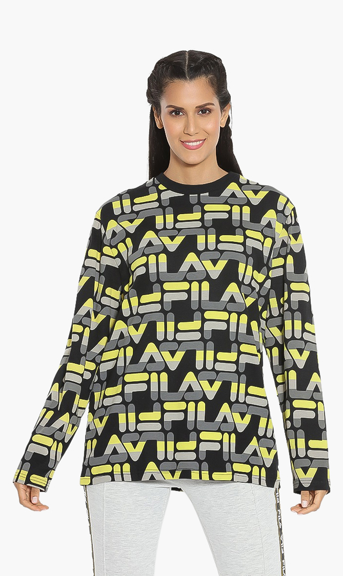 

Aahba All Over Print T-shirt, Black