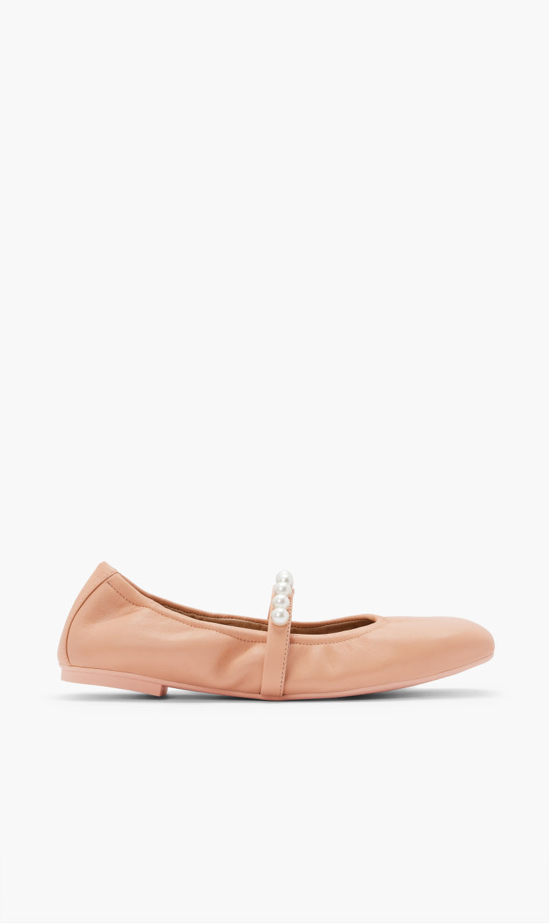 

Stuart Weitzman Beige Goldie Ballet Flat for Women | The Deal Outlet