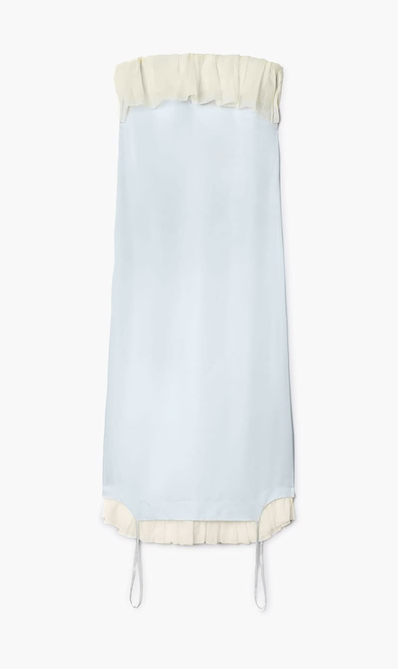 

Off-white Grey Fluid Cu Upside Down Dress Artic Ice Coc for Women | The Deal Outlet