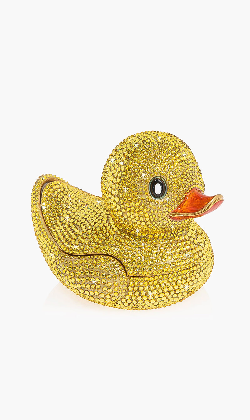 

Pave Rubber Ducky Box, Gold