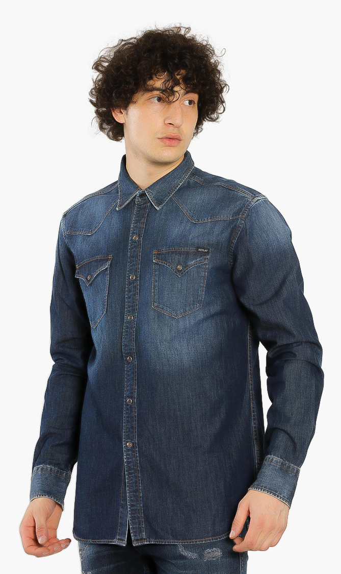 

Replay Denim Long Sleeves Shirt