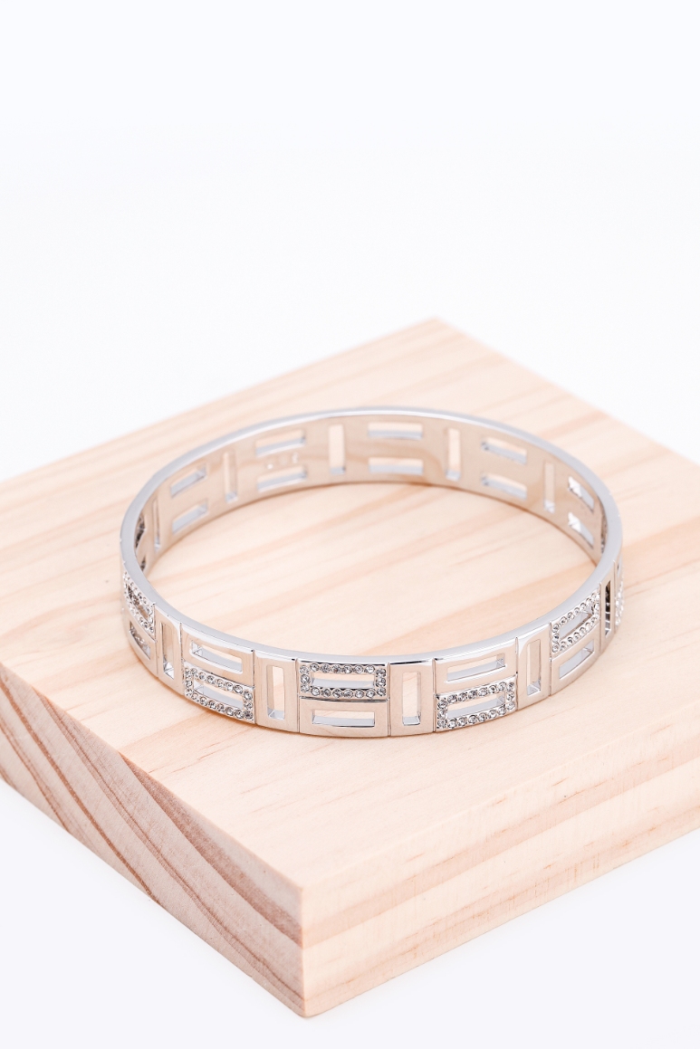 

SWAROVSKI Cubist Silver Crystal Bangle