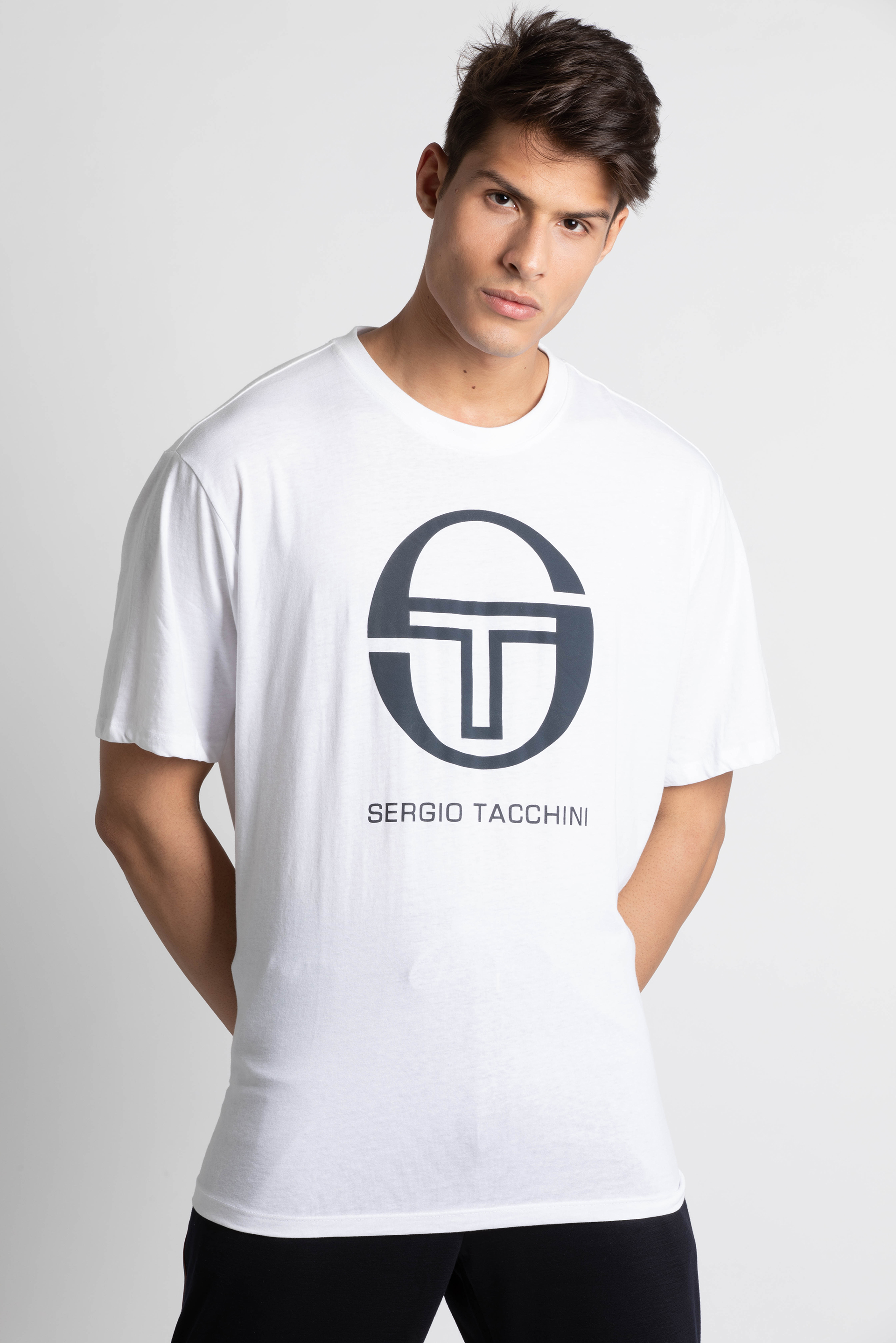 Sergio Tacchini Iberis White/black Tee