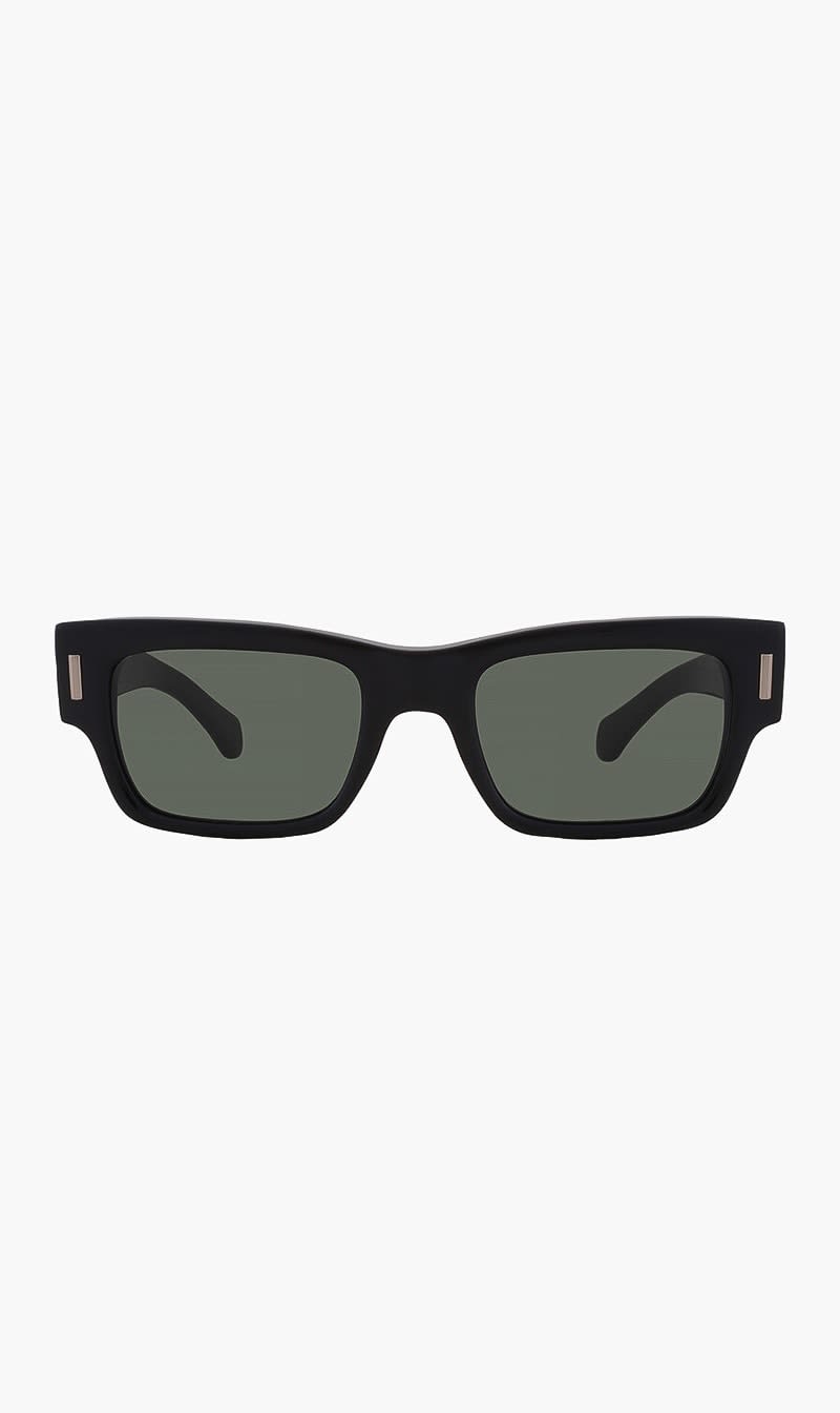 Ferragamo Black Rectangle Sunglasses for Men