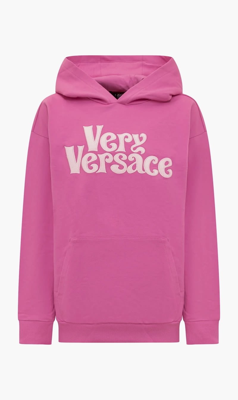 

Versace Pink Sweatshirt With Hood for Girls | The Deal Outlet