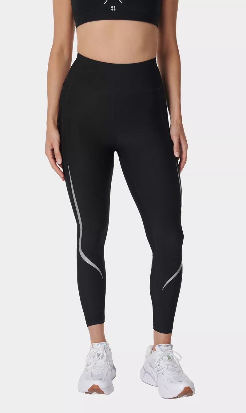 

Sweaty Betty Black Zero Gravity 78 Illuminate Ru for Women | The Deal Outlet