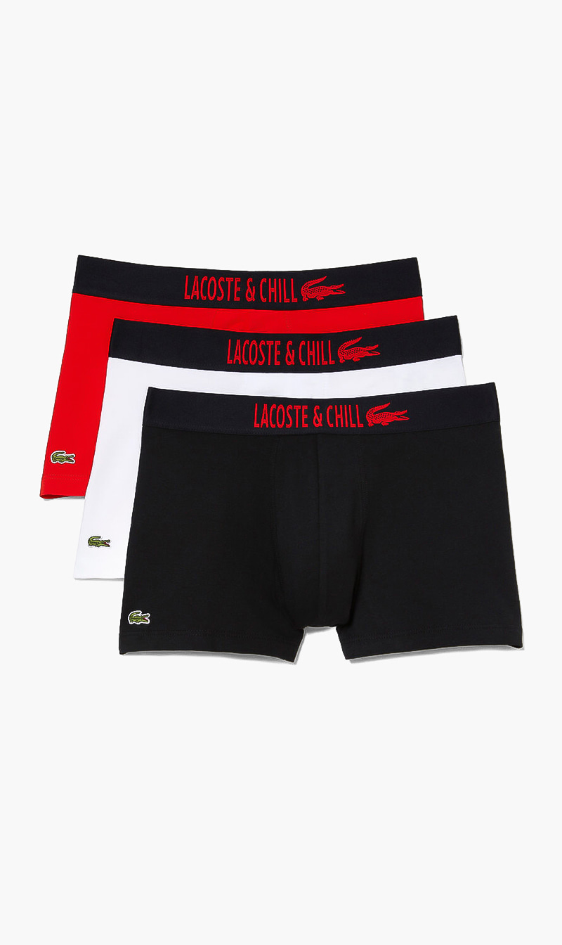 

Lacoste Black Netflix Cotton Jersey Trunks Pack Of 3 for Men | The Deal Outlet