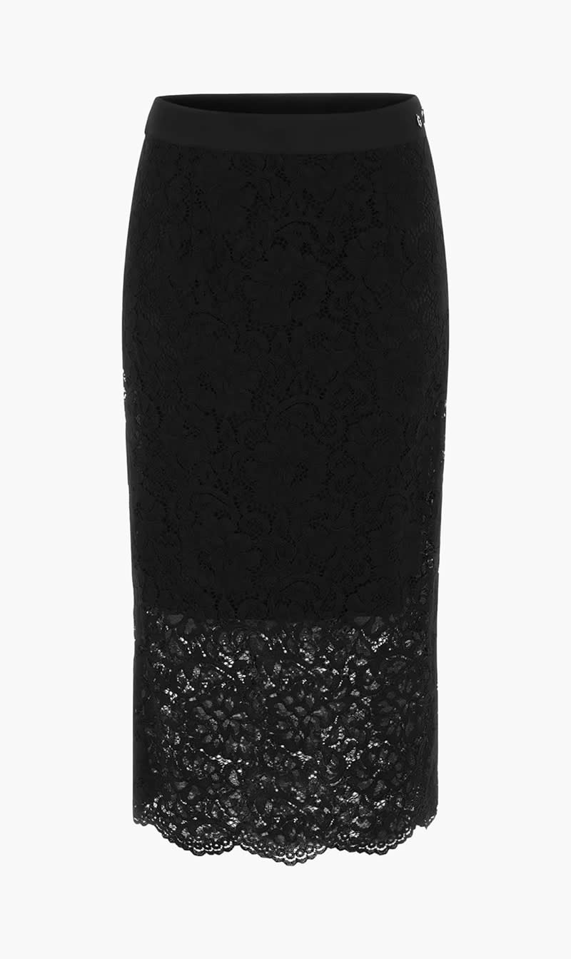 

Guess Black Erika Midi Skirt for Women | The Deal Outlet