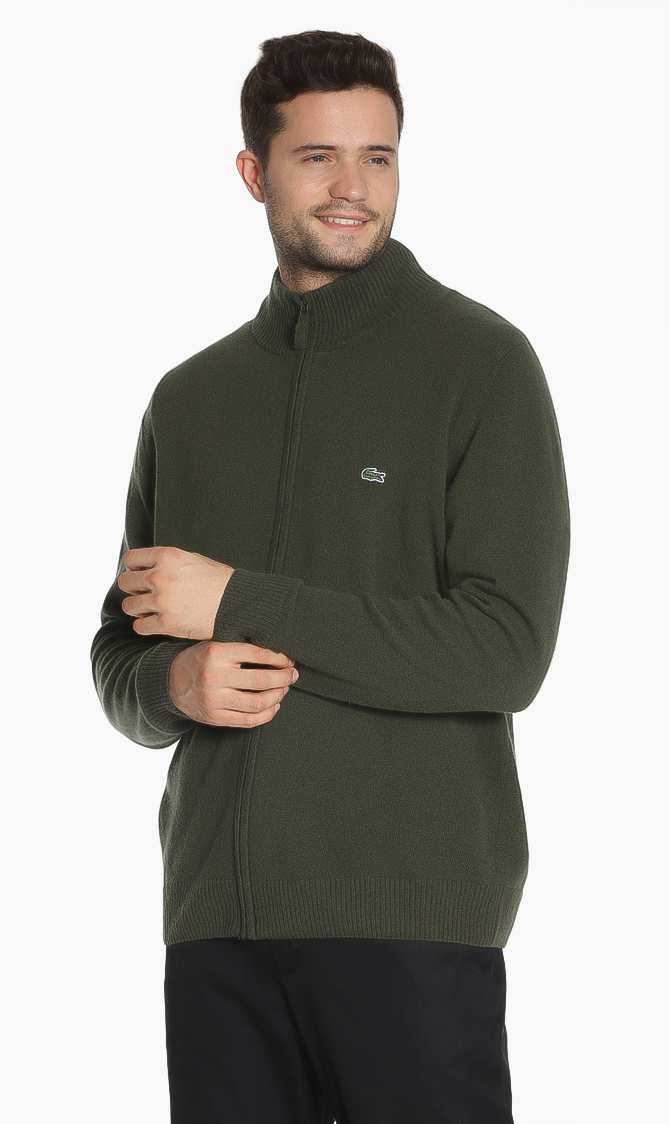 

Lacoste Wool Zipped Cardigan