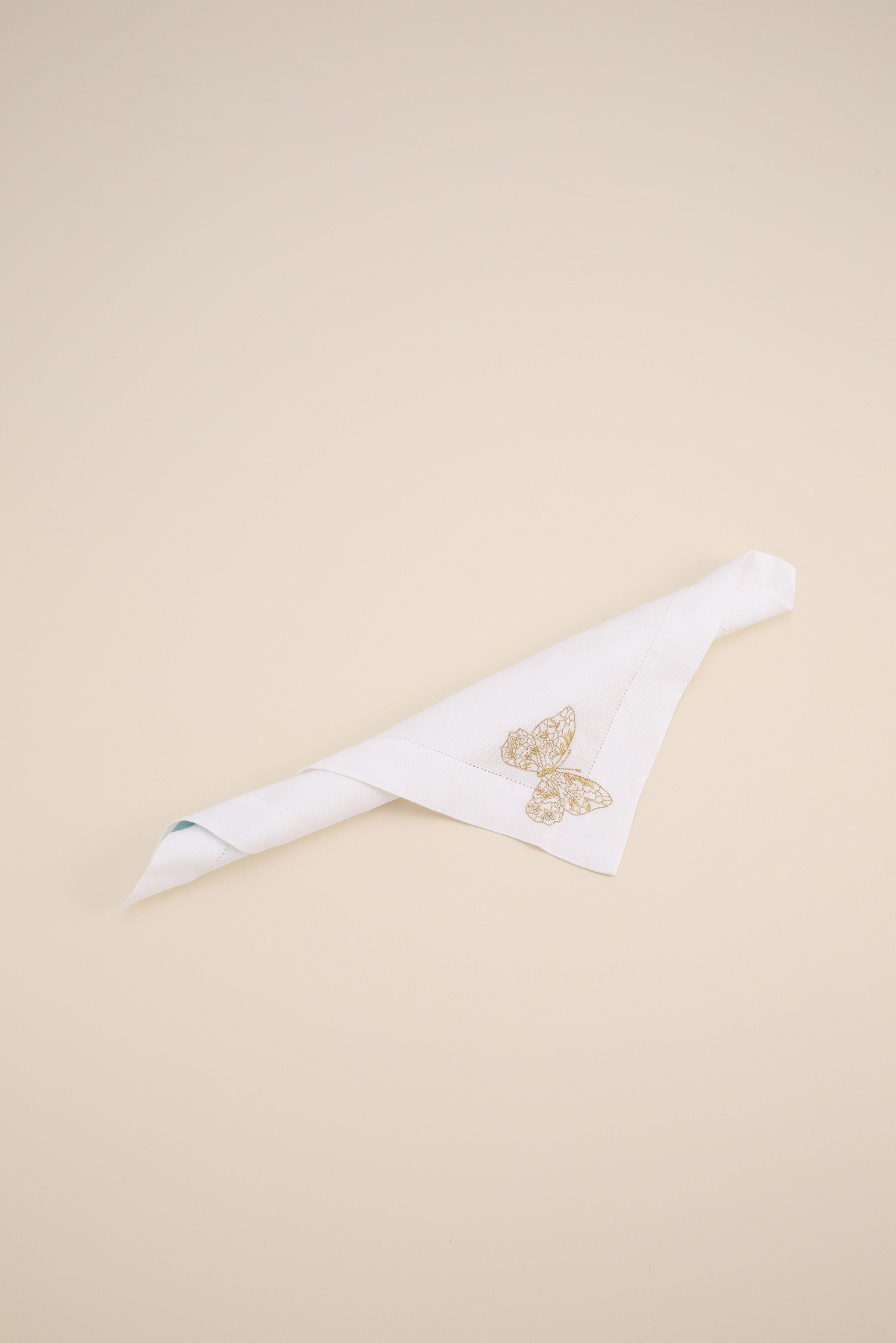 

Lace Butterfly Small Placemat, White