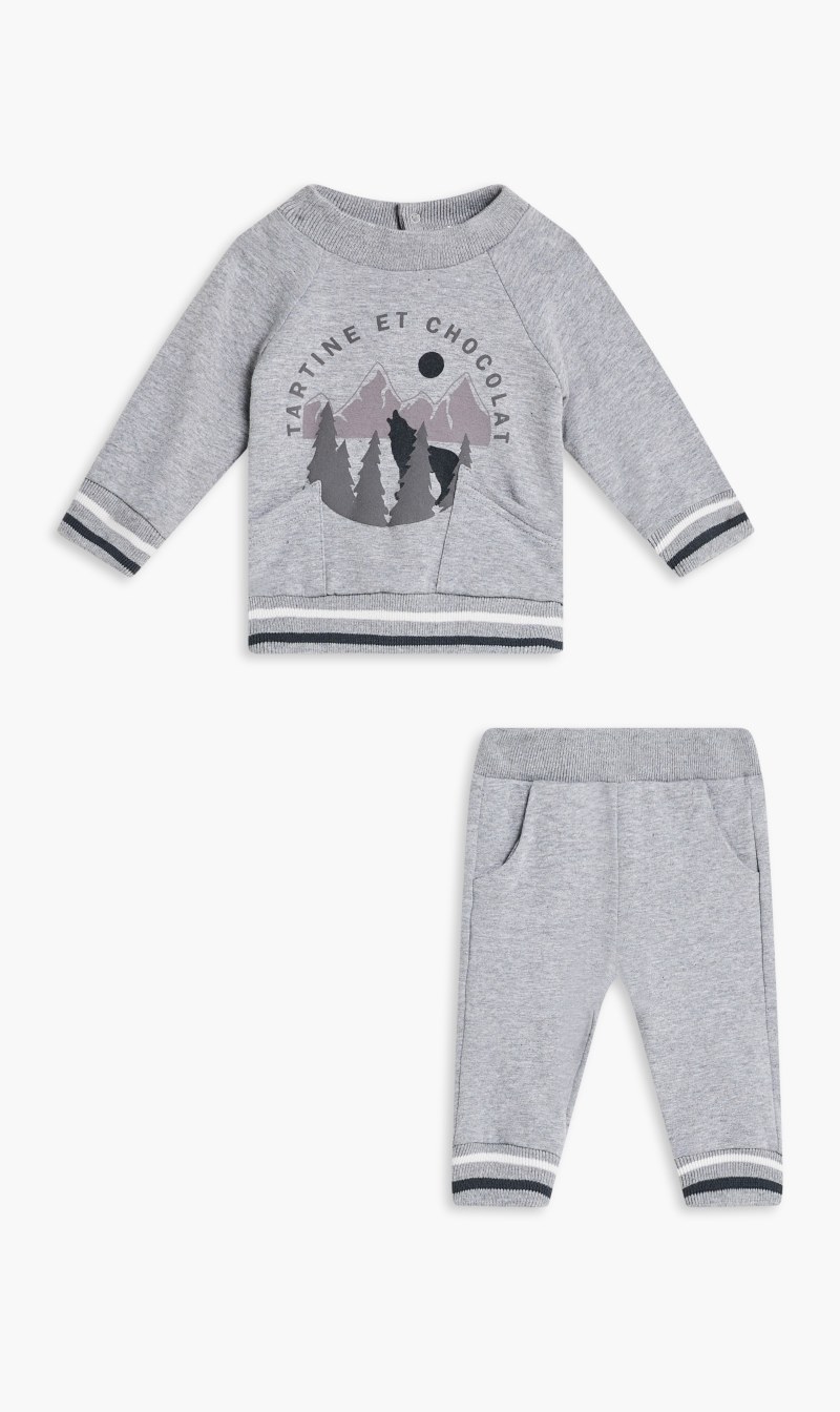 

Tartine Et Chocolat Grey Jogging2 for Kids | The Deal Outlet