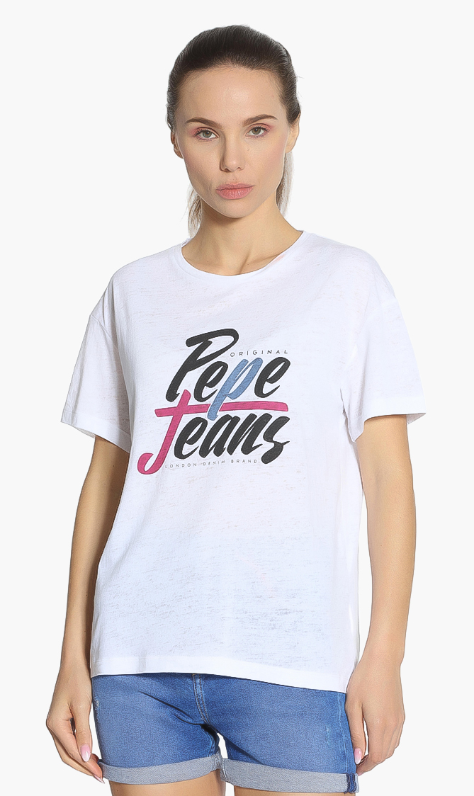 

Pepe Jeans Michelle Logo Print T-shirt