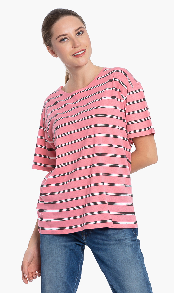 

Lacoste Striped Cotton T-shirt