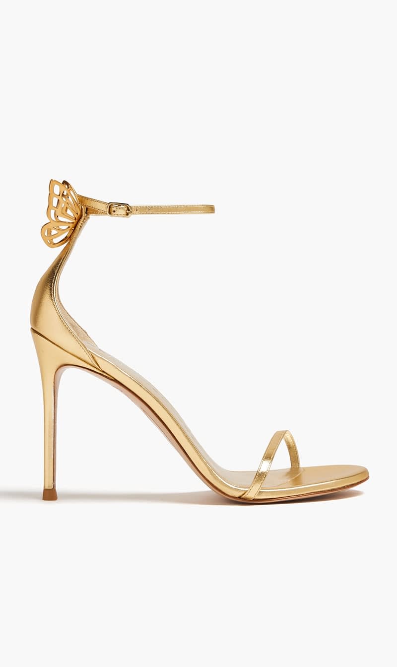 

Sophia Webster Gold Mariposa Sandals for Women | The Deal Outlet