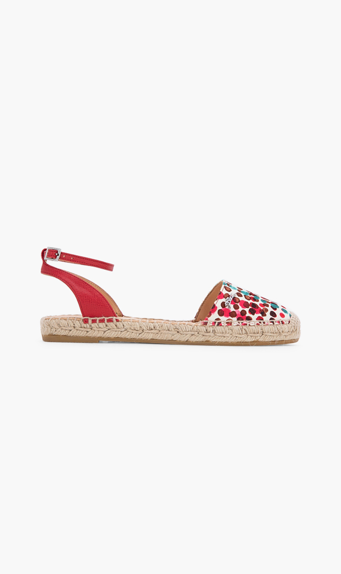 

Longchamp Le Pliage Leather Printed Espadrilles
