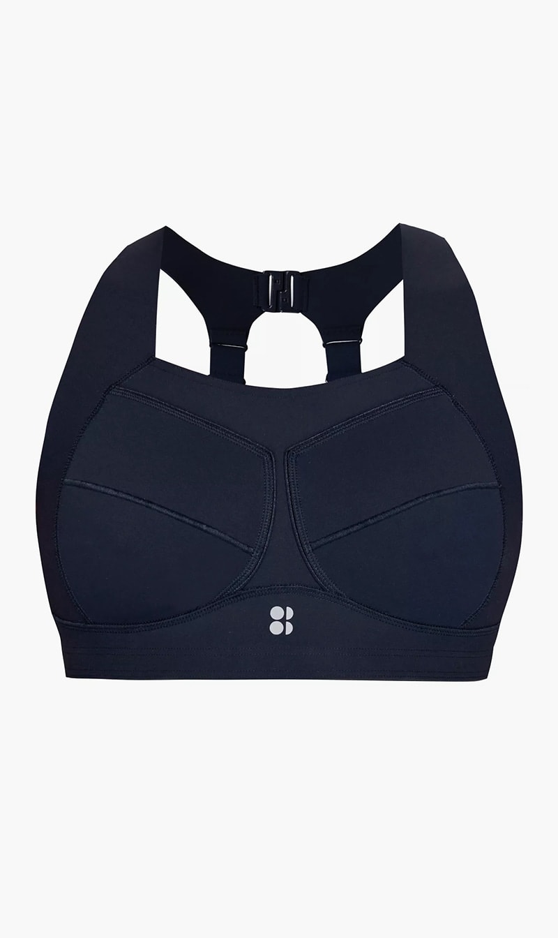 

Sweaty Betty Blue Zero Gravity Running Bra for Women | The Deal Outlet