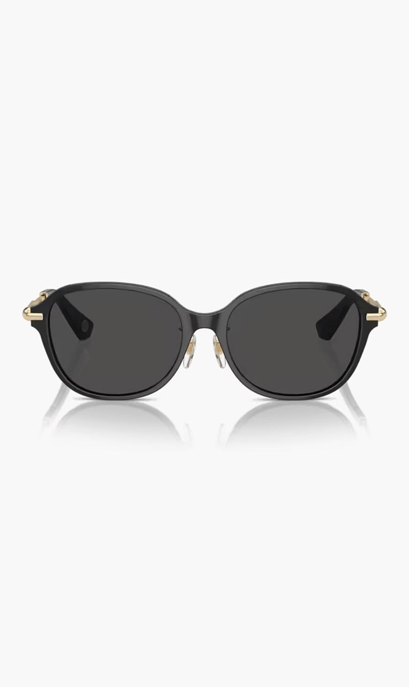 Black Burberry Grey Full Rim Sunglasses for Women