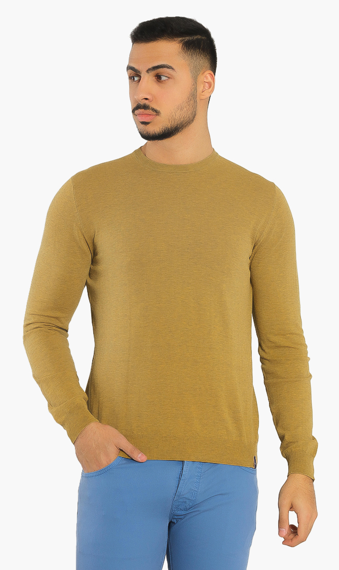 

Crew Neck Sweater, Yellow