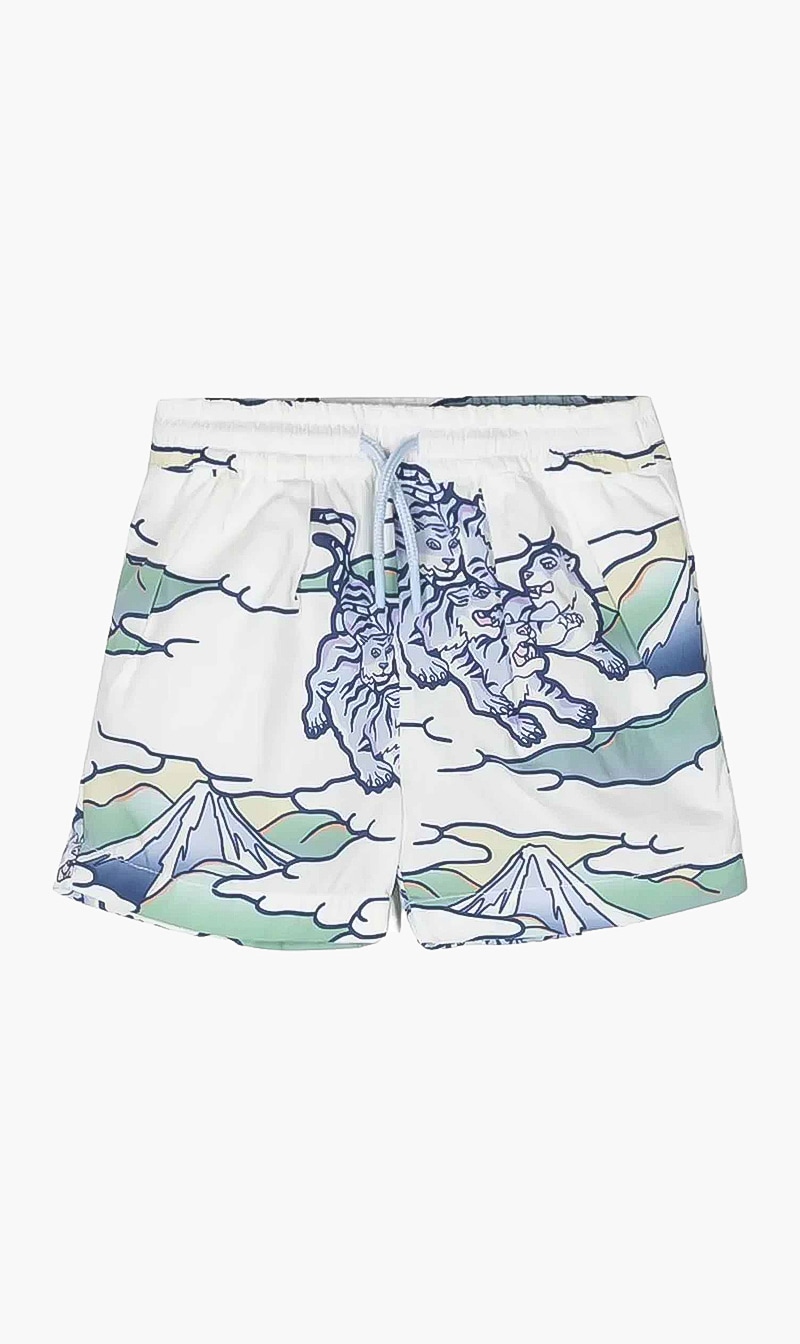 

Animal Print Shorts, White
