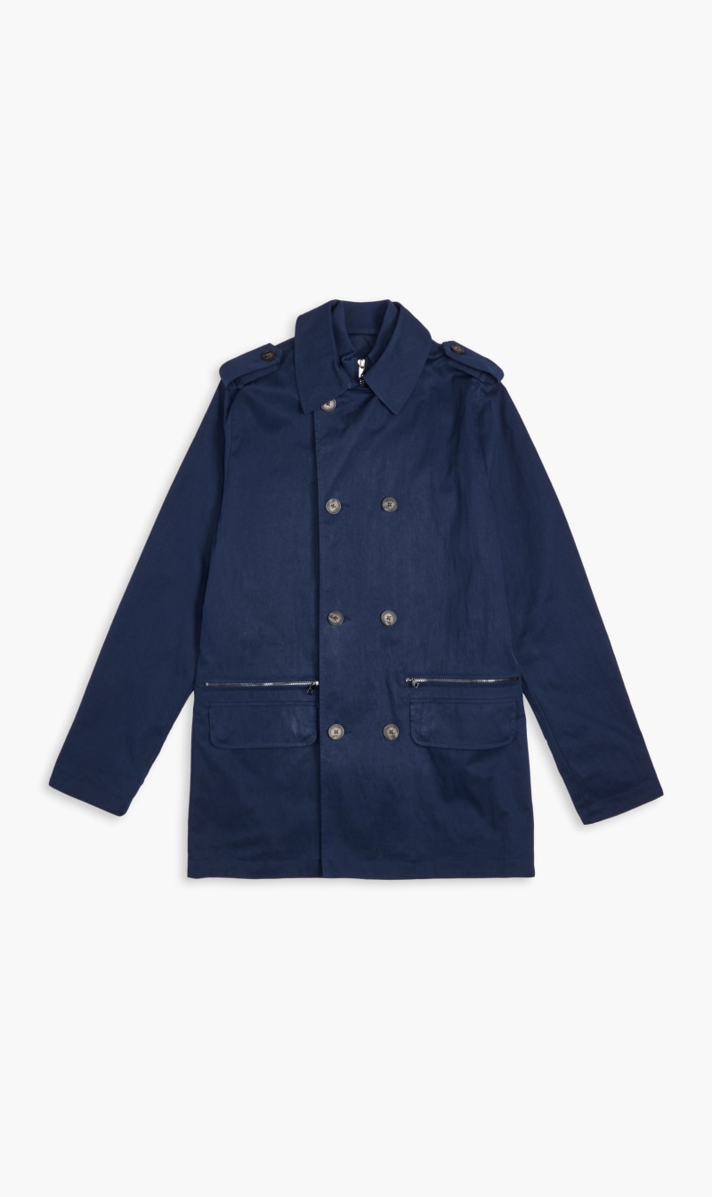 

Michael Kors Blue Cotton Blend Twill Peacoat for Men | The Deal Outlet