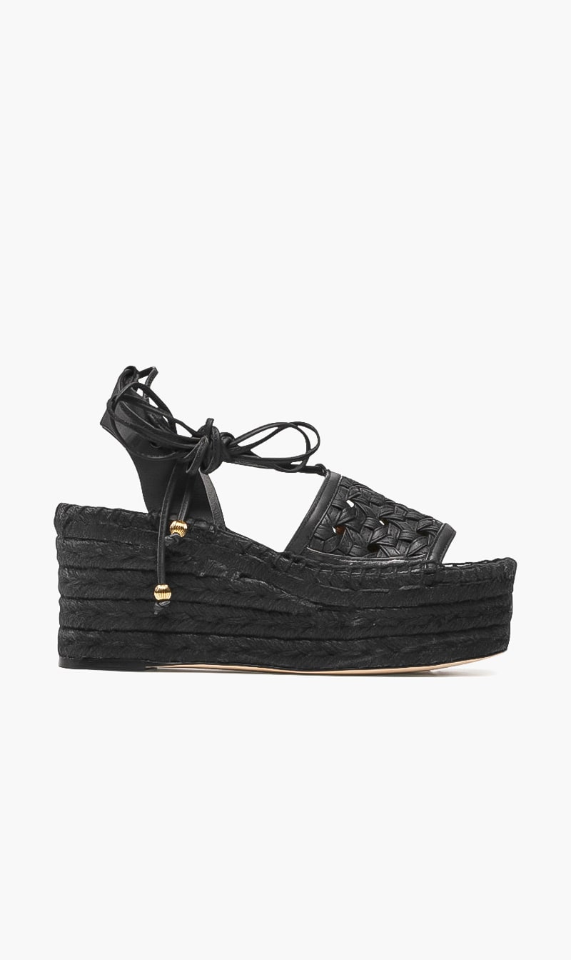 

Basketweave Platform Espadrille, Black