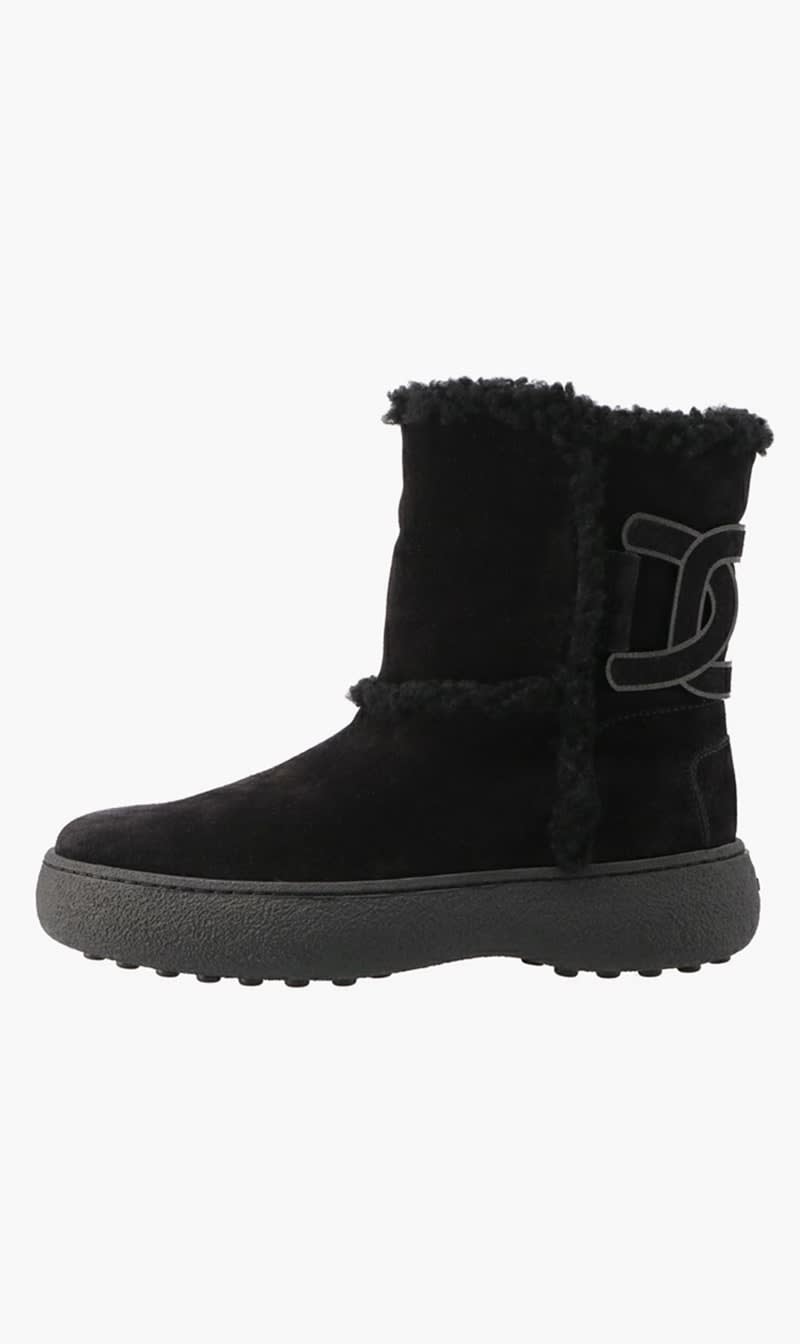 

Tod's Black Kate Logo Boots for Women | The Deal Outlet
