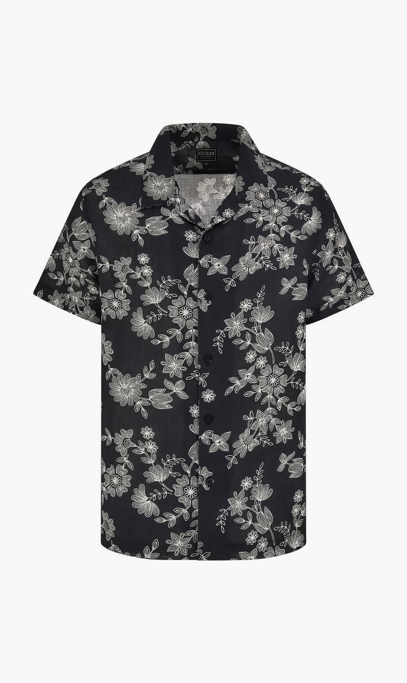 

Guess Multi-color Ss Linen Freehand Floral Shirt for Men | The Deal Outlet