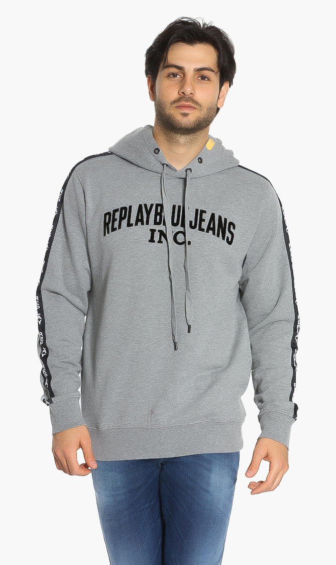 

Replay Logo Tape Cotton Hoody