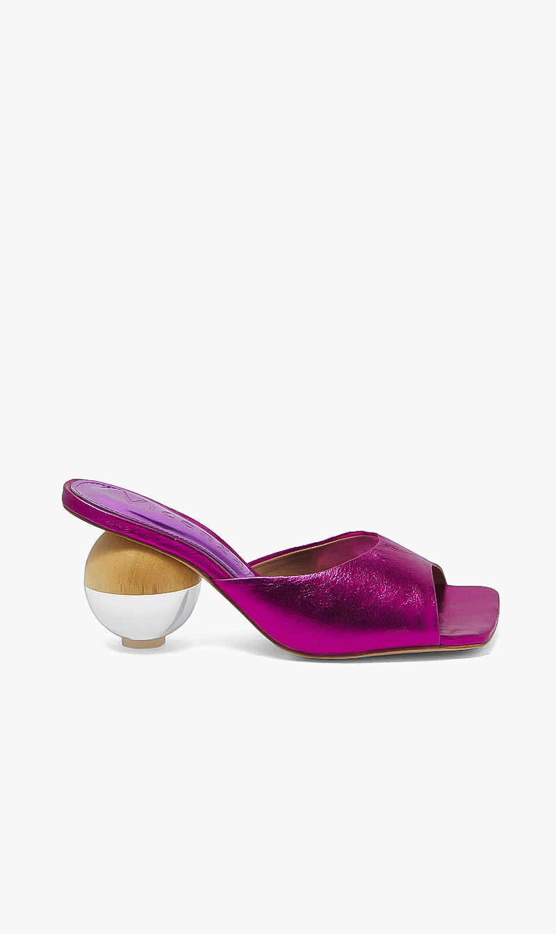 

Vicenza Pink Metallic Sandals for Women | The Deal Outlet