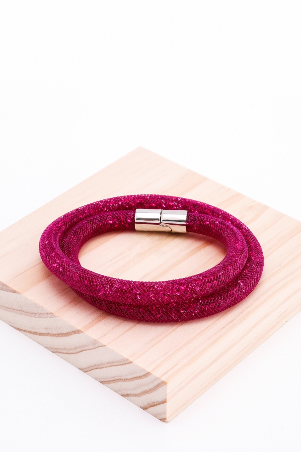 

SWAROVSKI Stardust Fuchsia Double Bracelet