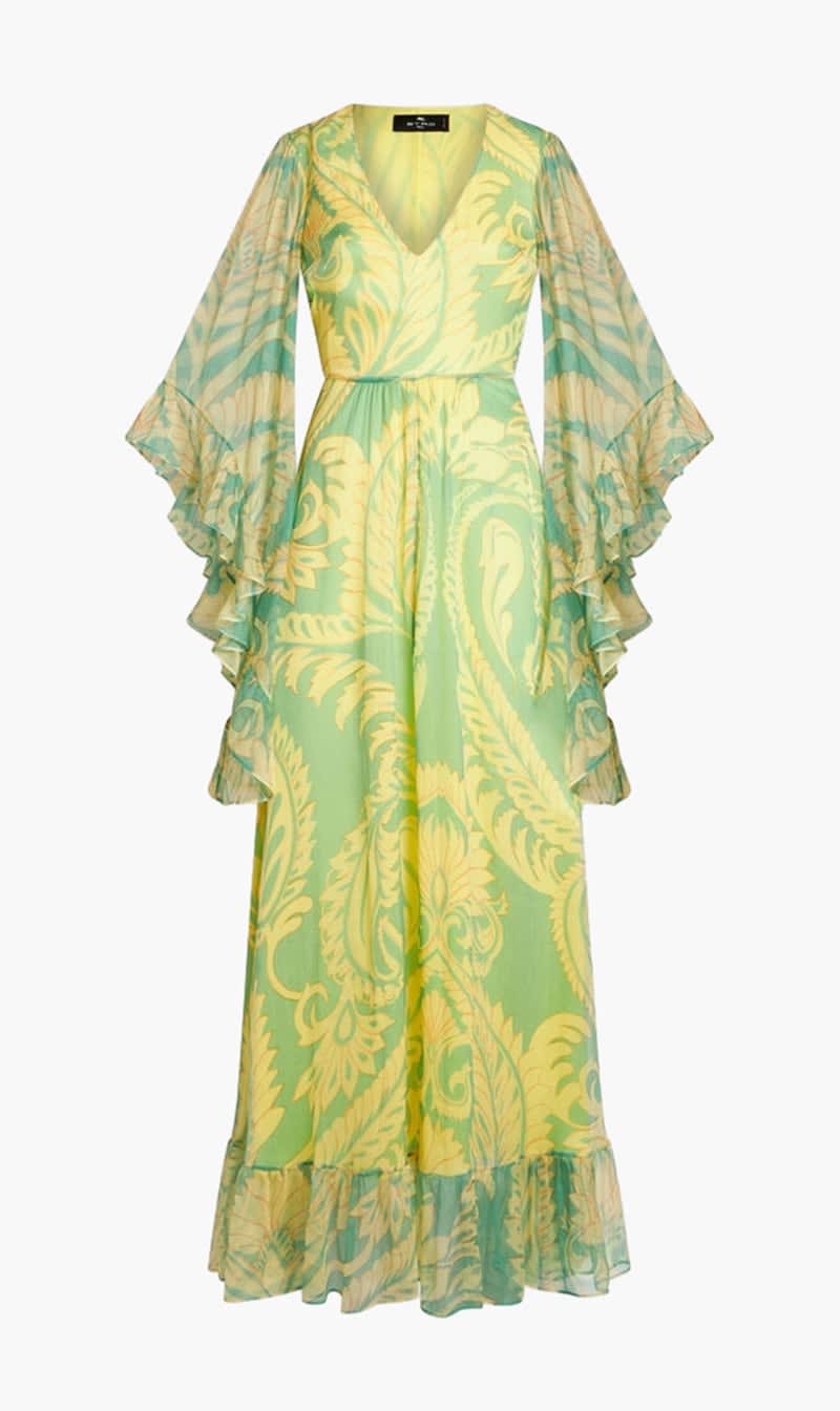 Etro Multi-color Printed Silk Dress for Women