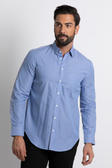 

Zadig & Voltaire Blue Sigmund Bloc Long Sleeve Shirt for Men | The Deal Outlet