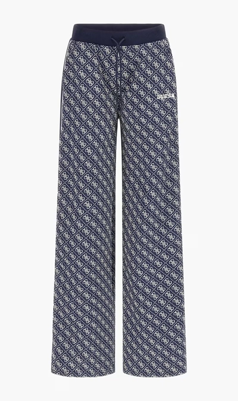 Guess Blue 4g Logo Straight Pant for Women
