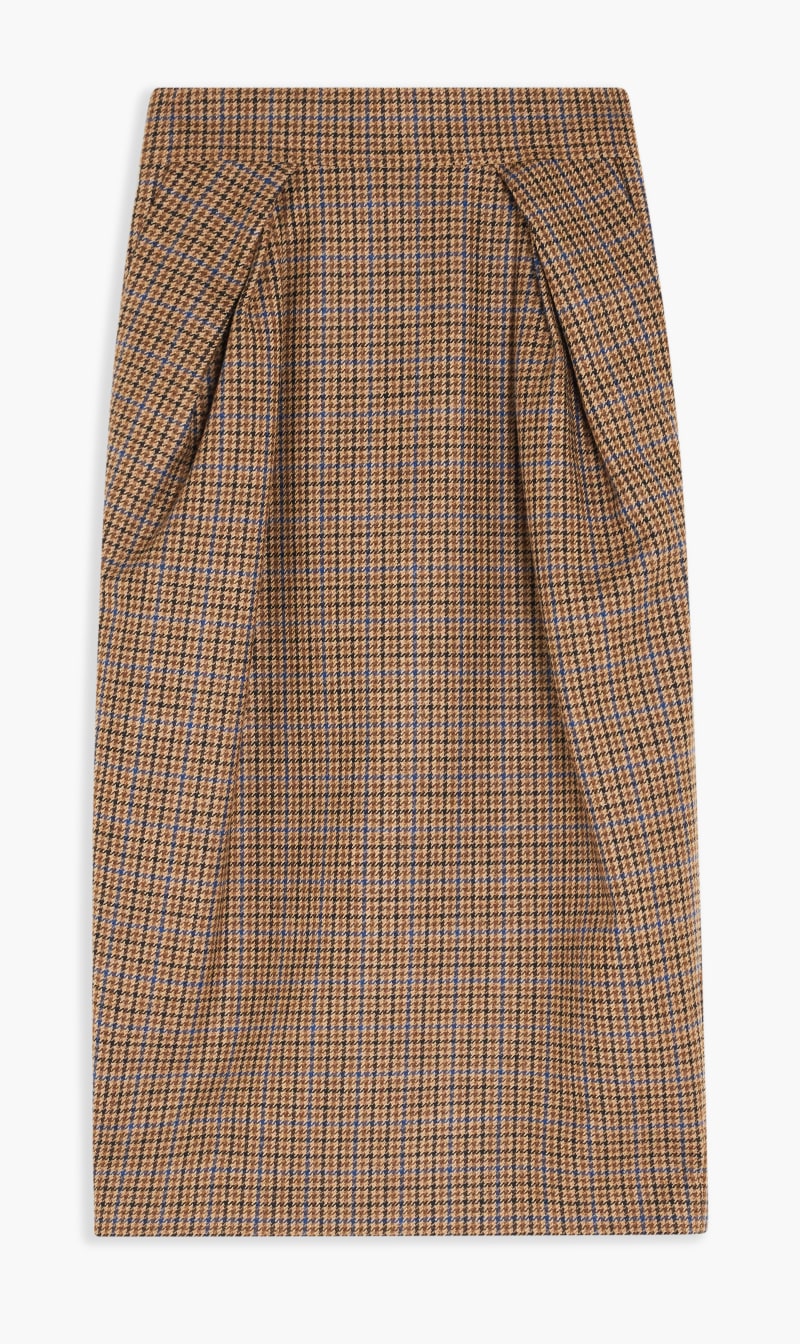 

Maison Margiela Beige Avp Wool Camel Midi Skirt for Women | The Deal Outlet