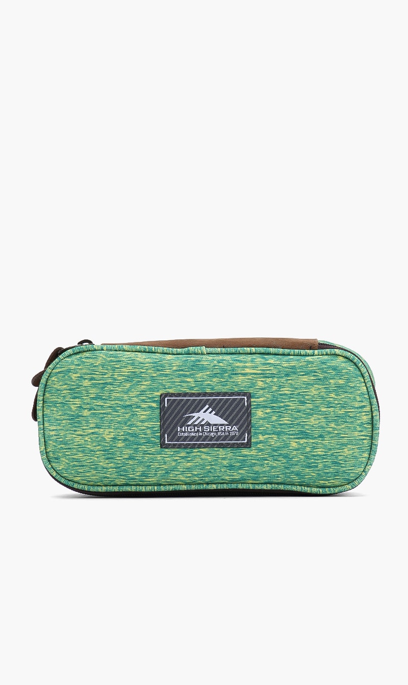 

Iconic Slim Printed Pencil Case, Green