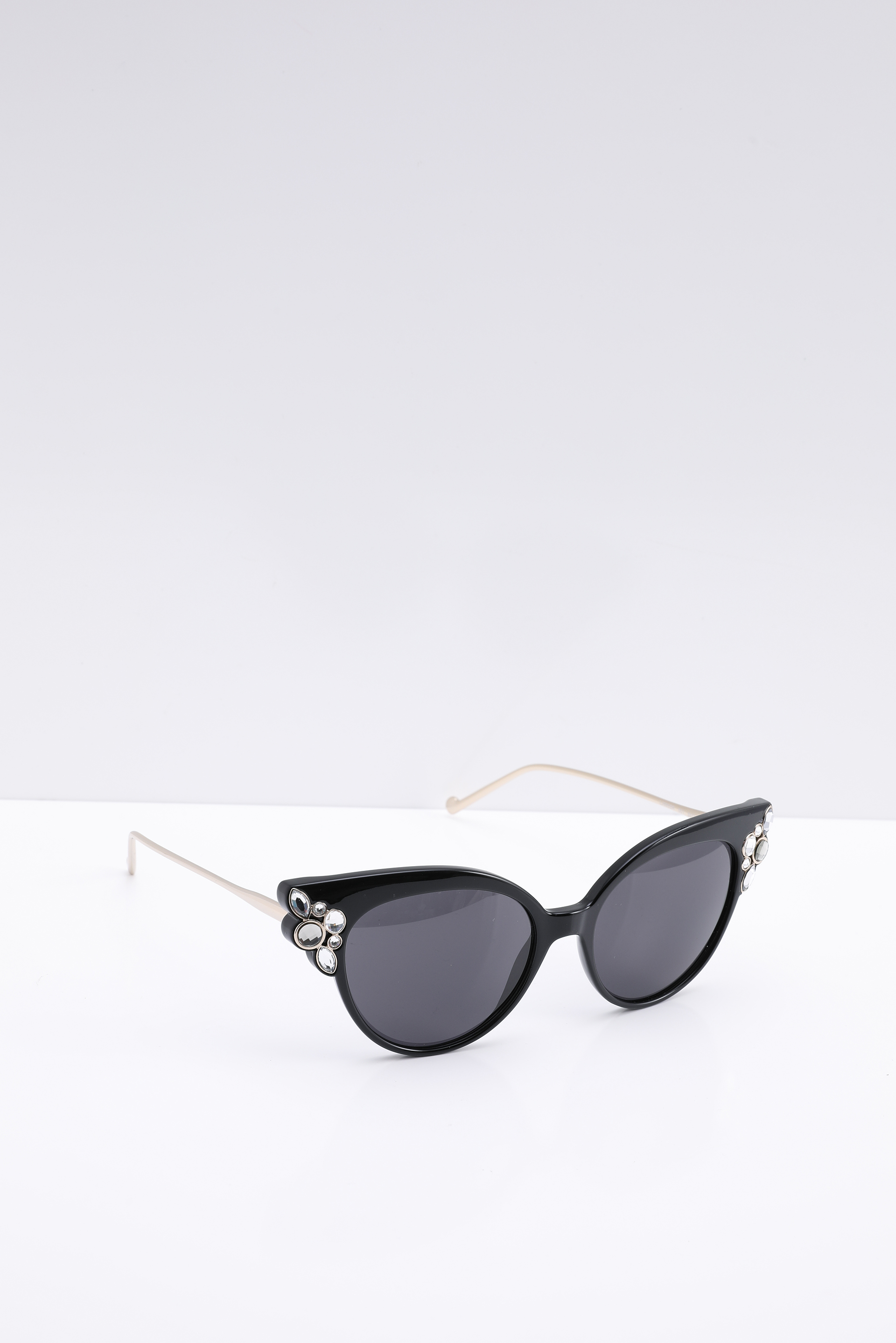 

Liu Jo Cat Eye Stone Embellished Black Women's Sunglasses
