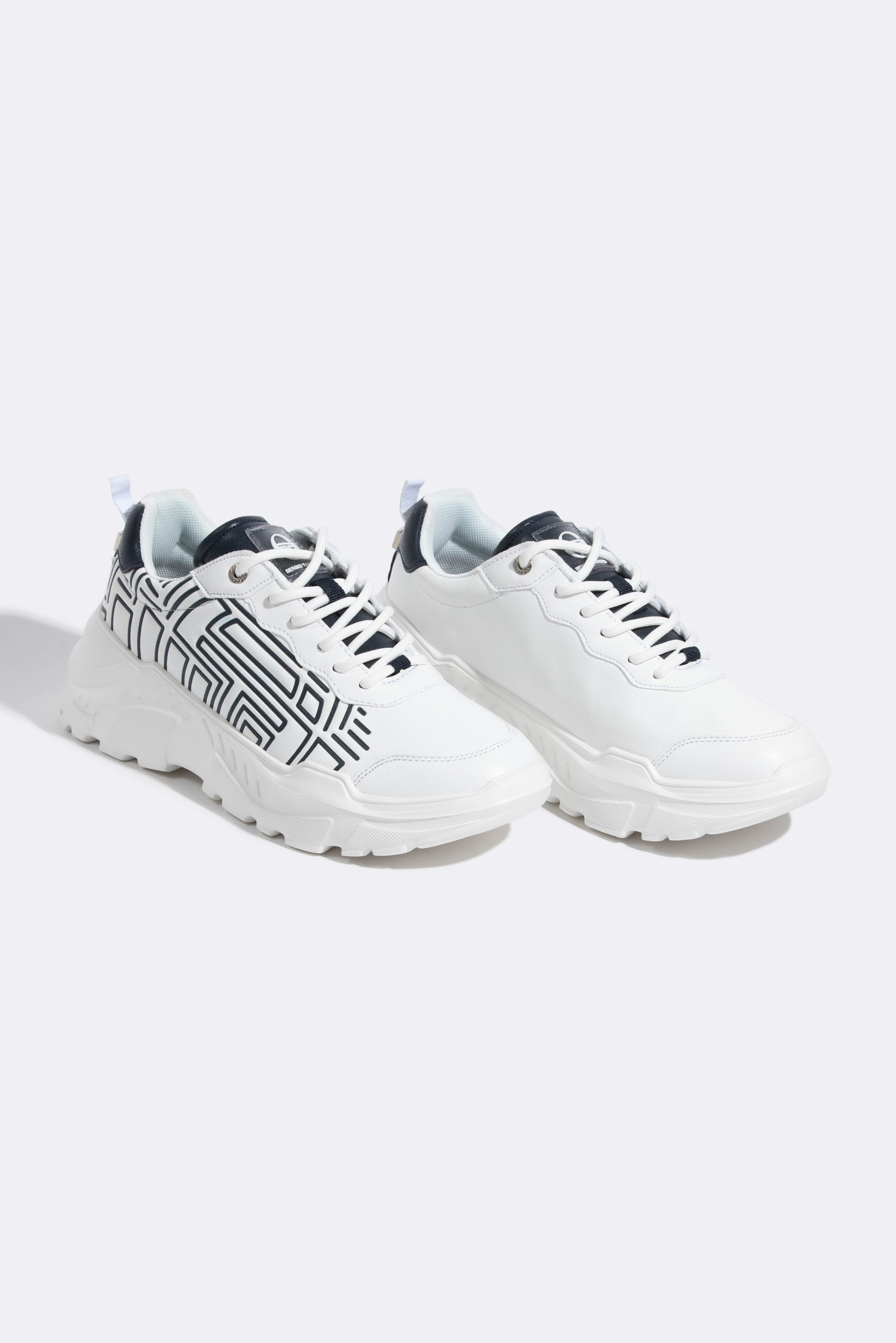 

Sergio Tacchini Riple Print Ltx White/navy Sneakers