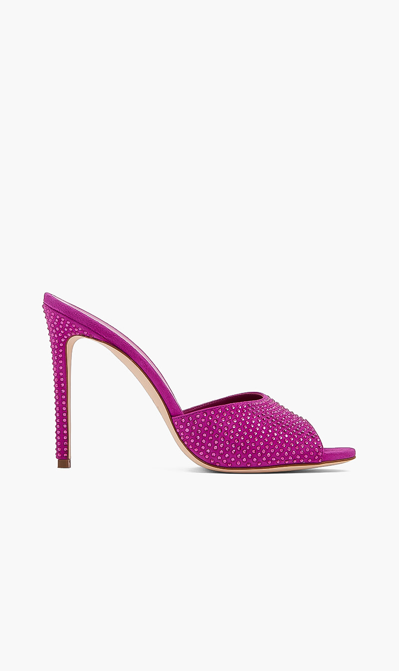 

Paris Texas Pink Holly Stiletto Mule for Women | The Deal Outlet