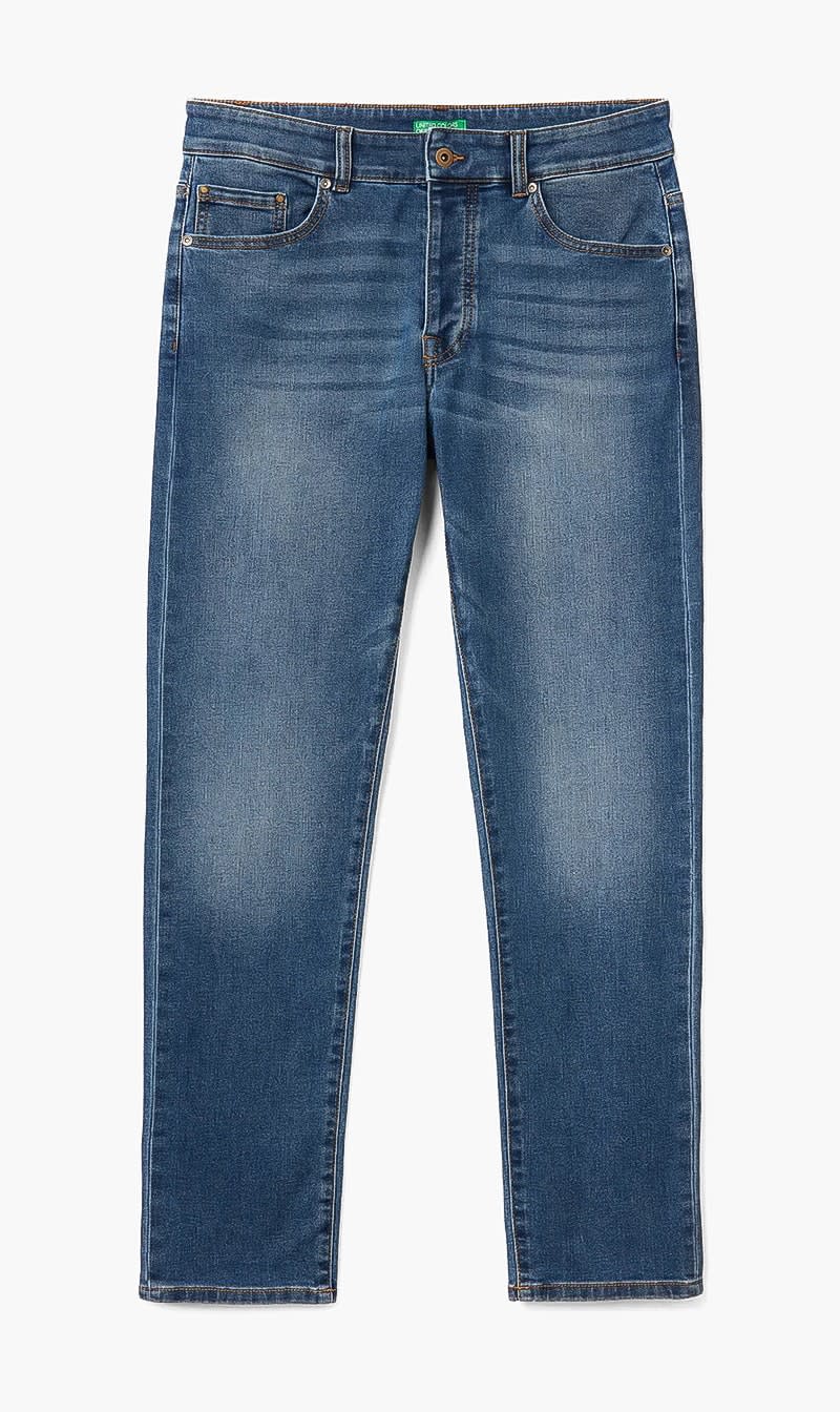 United Colors Of Benetton Blue Slim Fit Denim for Men