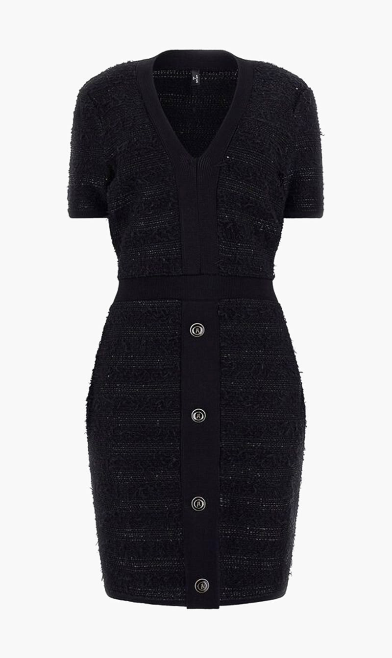 

Guess Black Marciano Boucle Mini Sweater Dress for Women