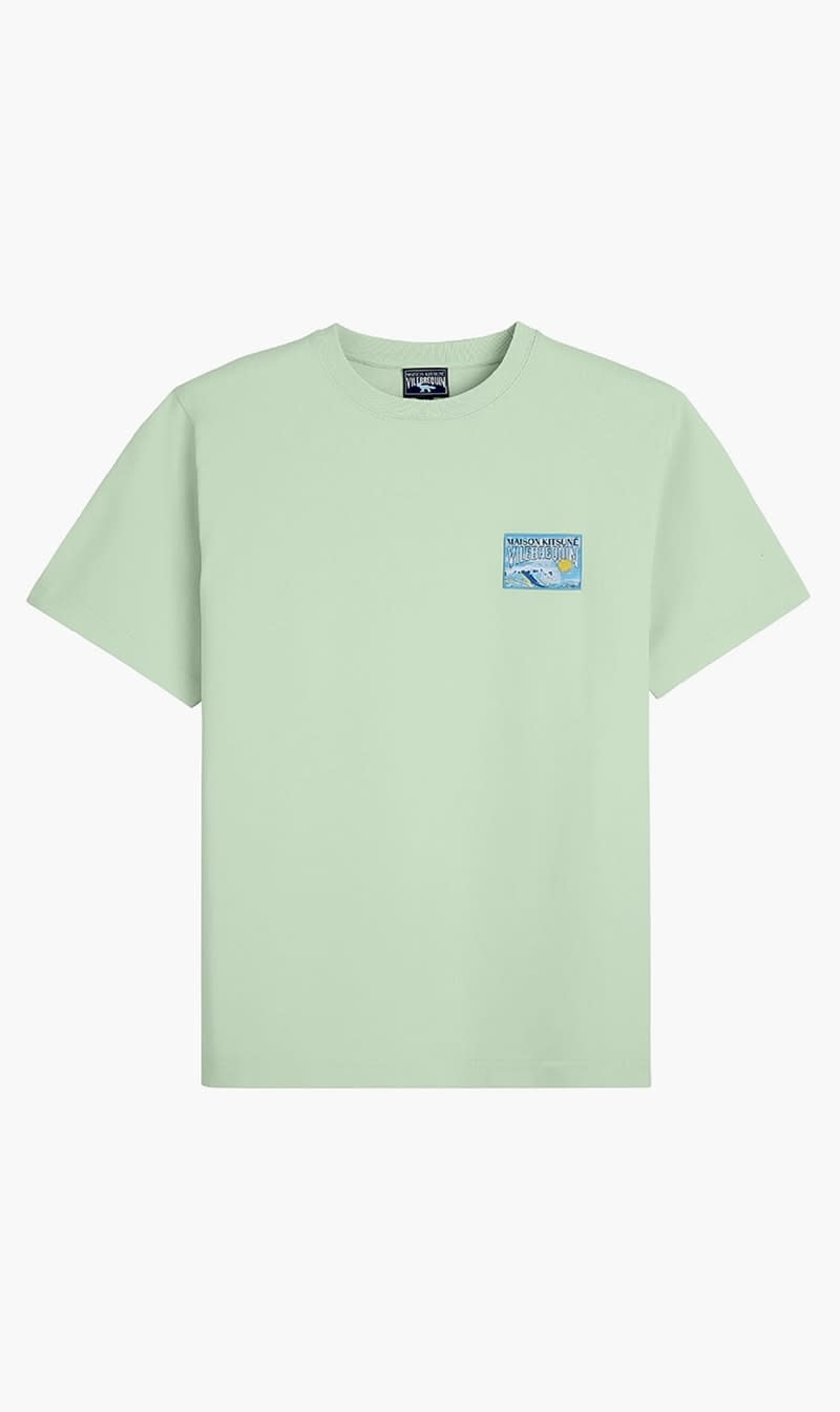 

Vilebrequin Blue Cotton T-shirt Wave, Vilebrequin X Maison Kitsune | The Deal Outlet